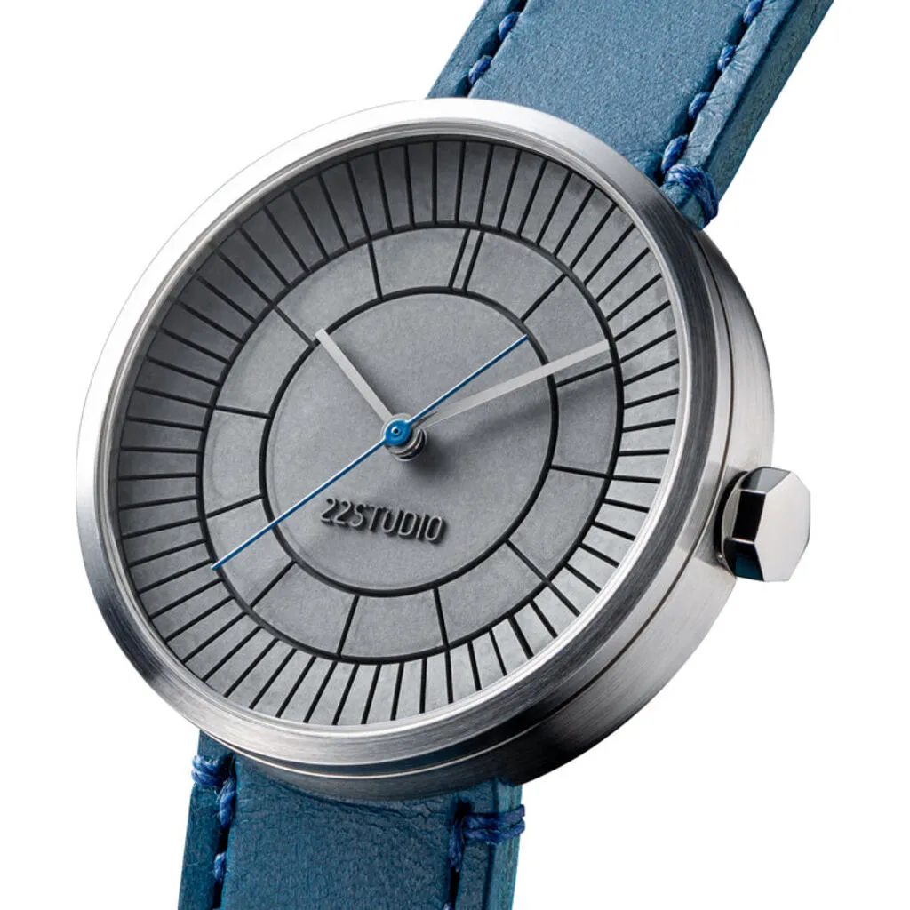 22STUDIO Concrete Sector Watch 40 mm Quartz