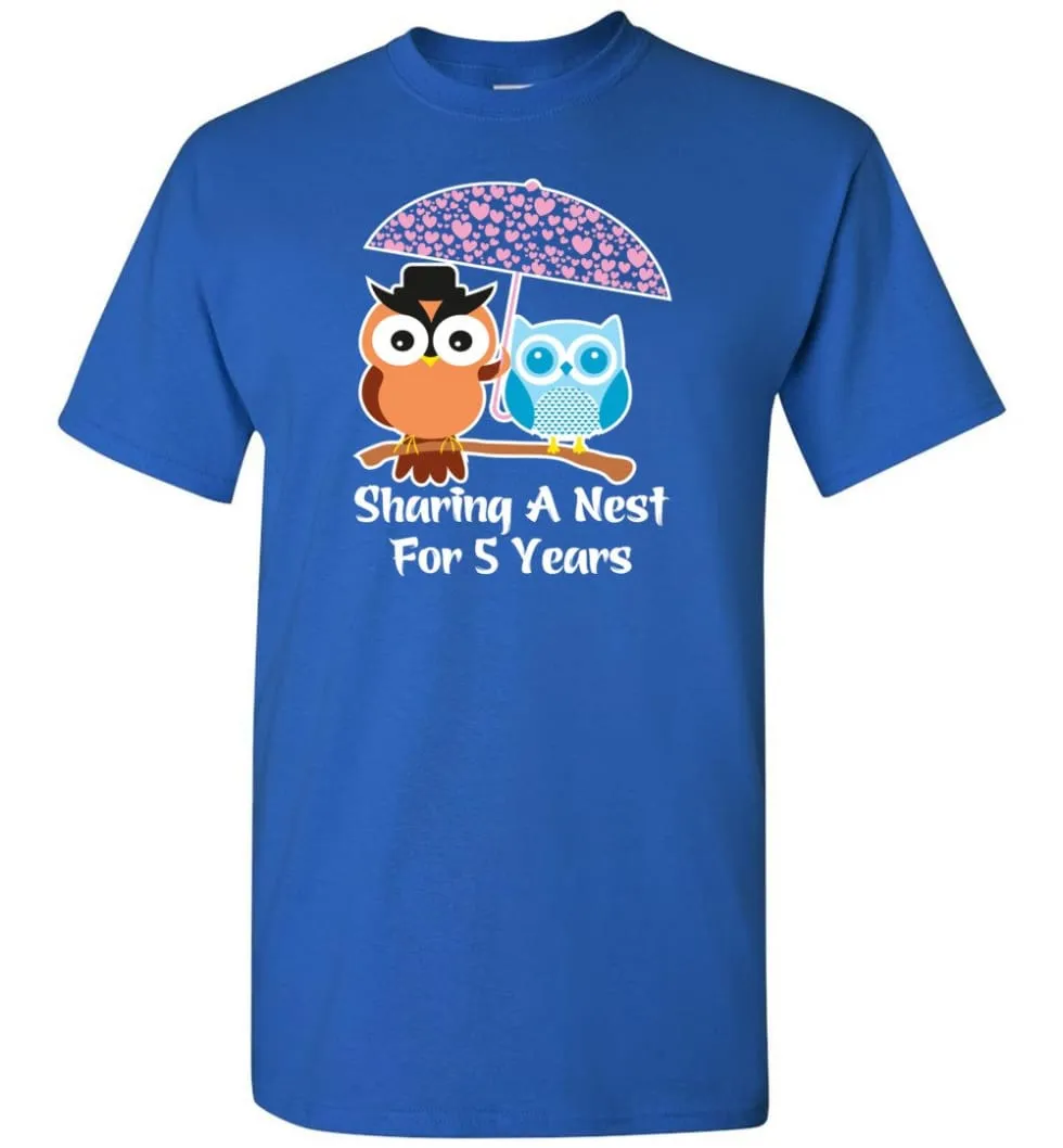 5 Years Wedding Anniversary Gifts Valentine's Day T-shirt