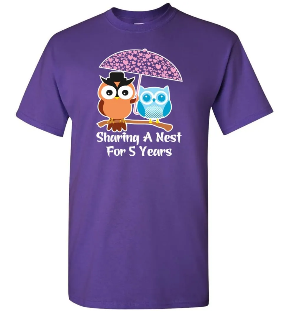 5 Years Wedding Anniversary Gifts Valentine's Day T-shirt