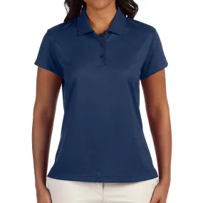 adidas Golf Women's Navy ClimaCool Diagonal Textured Polo