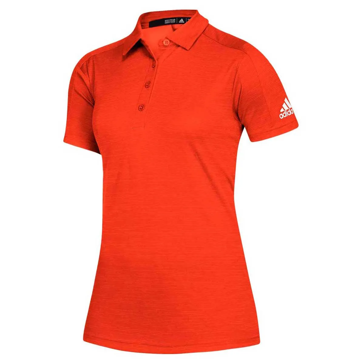 adidas Women's Collegiate Orange Melange/White Game Mode Polo