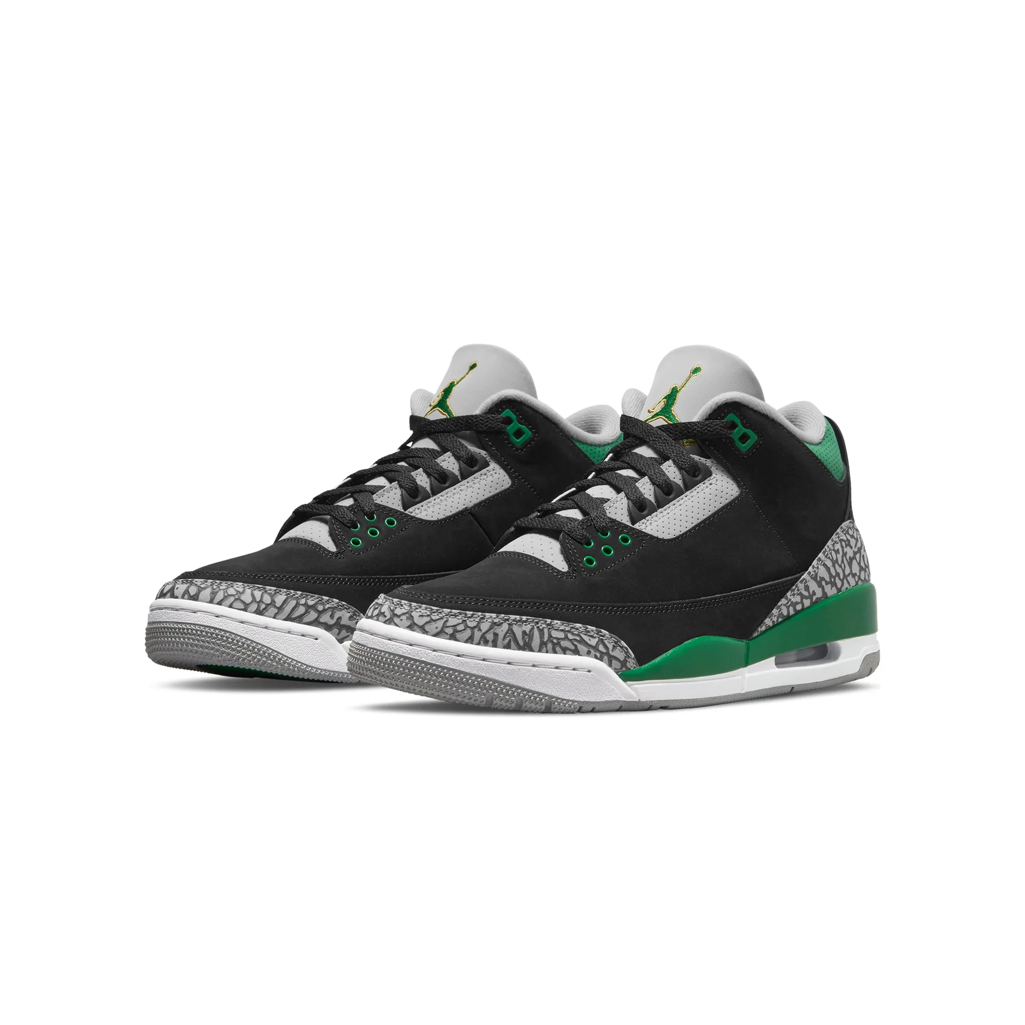 Air Jordan 3 Mens Retro Shoe 'Black/Pine Green'