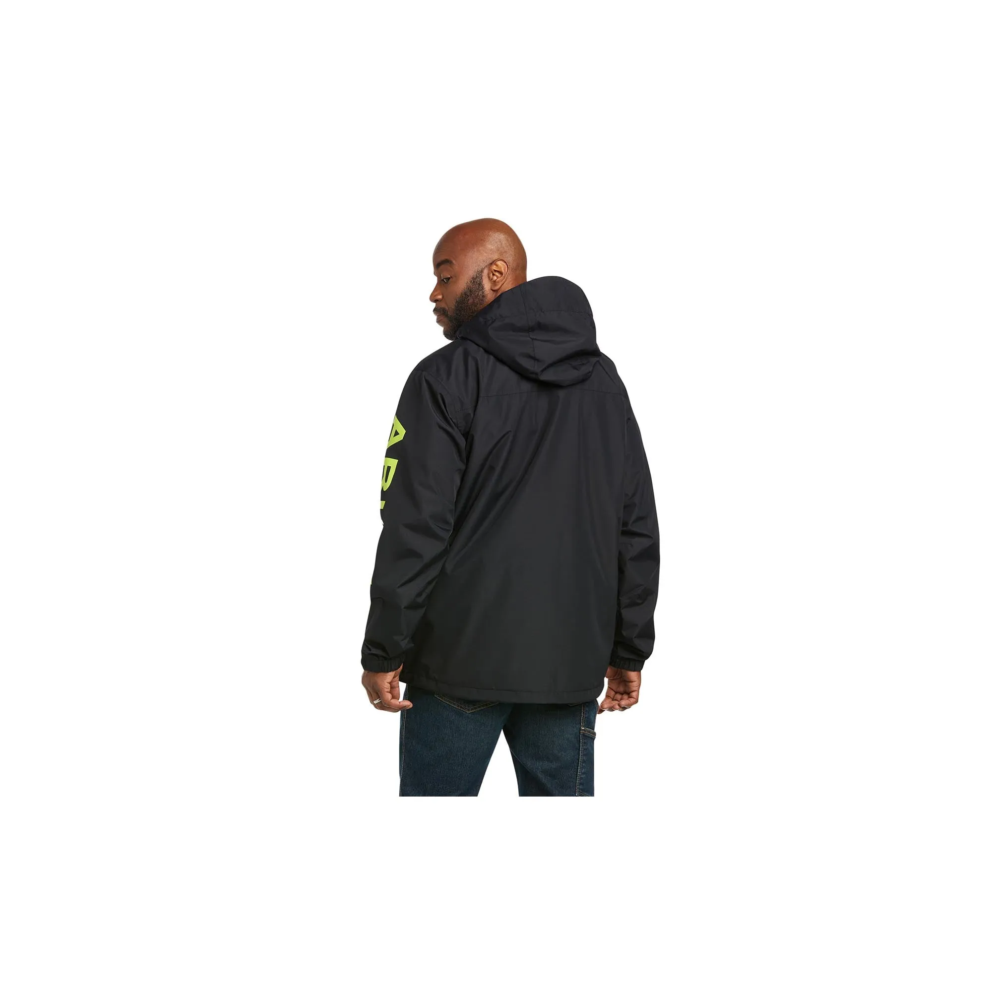 Ariat Rebar Stormshell Logo Waterproof Jacket Black