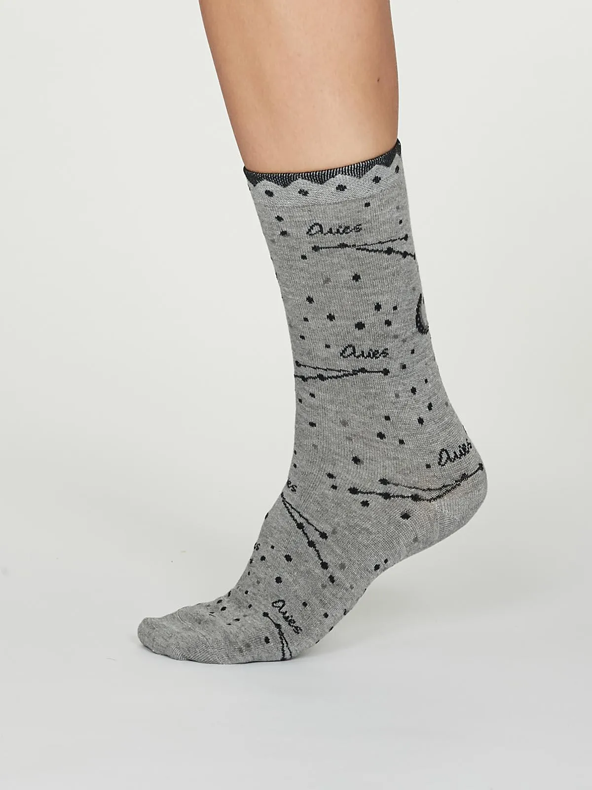 Aries Zodiac Bamboo Organic Cotton Horoscope Star Sign Socks