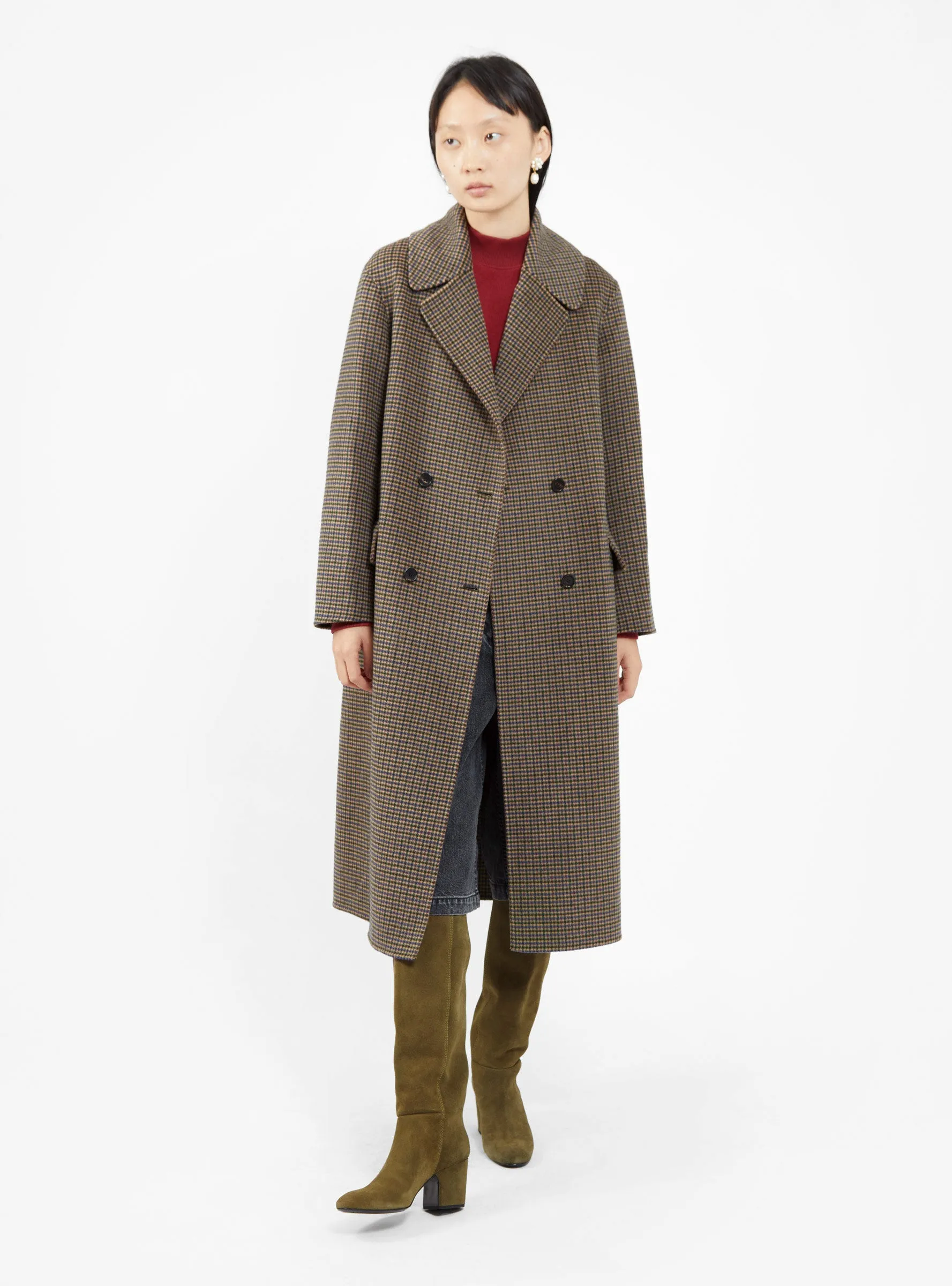 Axel Coat Brown Checks