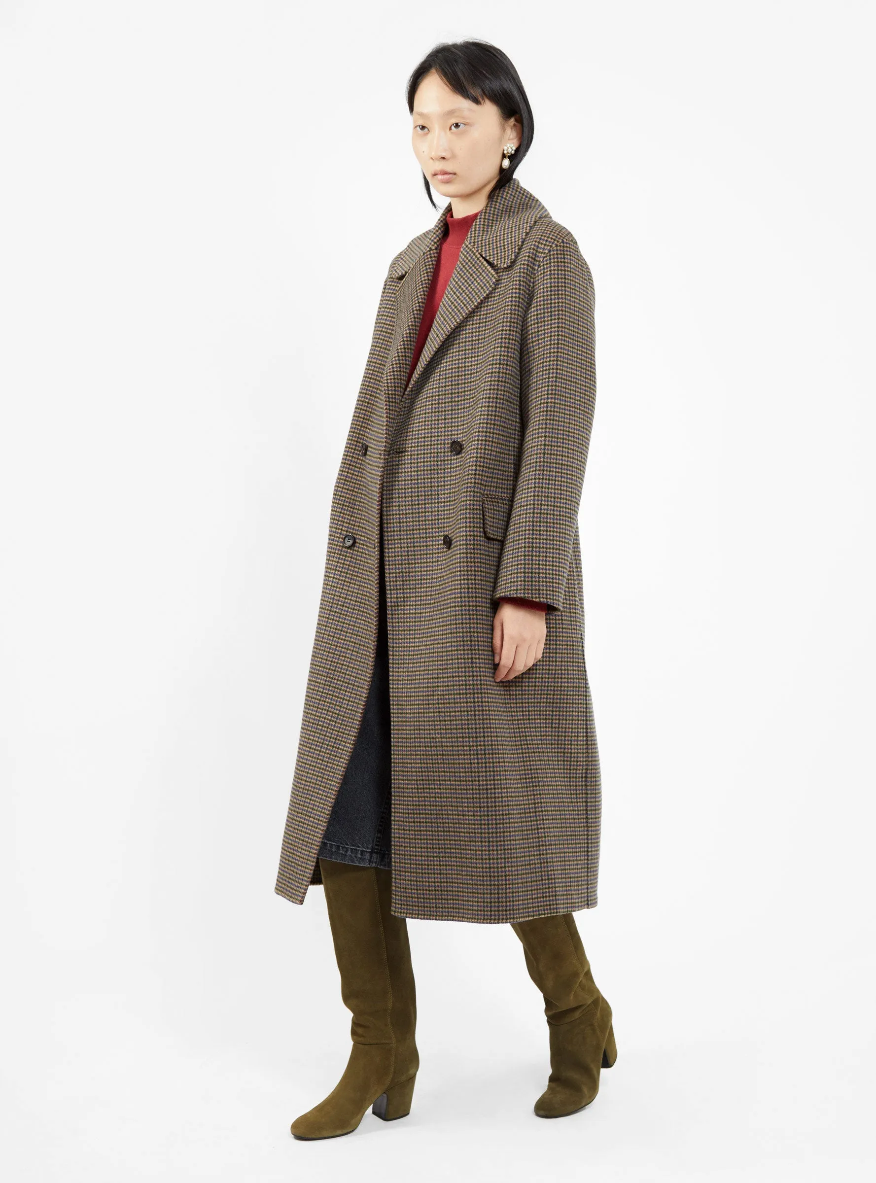 Axel Coat Brown Checks