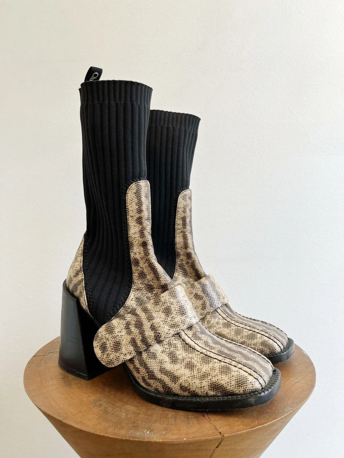 BEA SNAKE SOCK BOOT