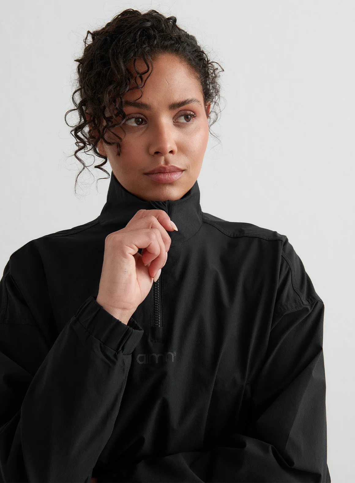 Black Windbreaker Jacket