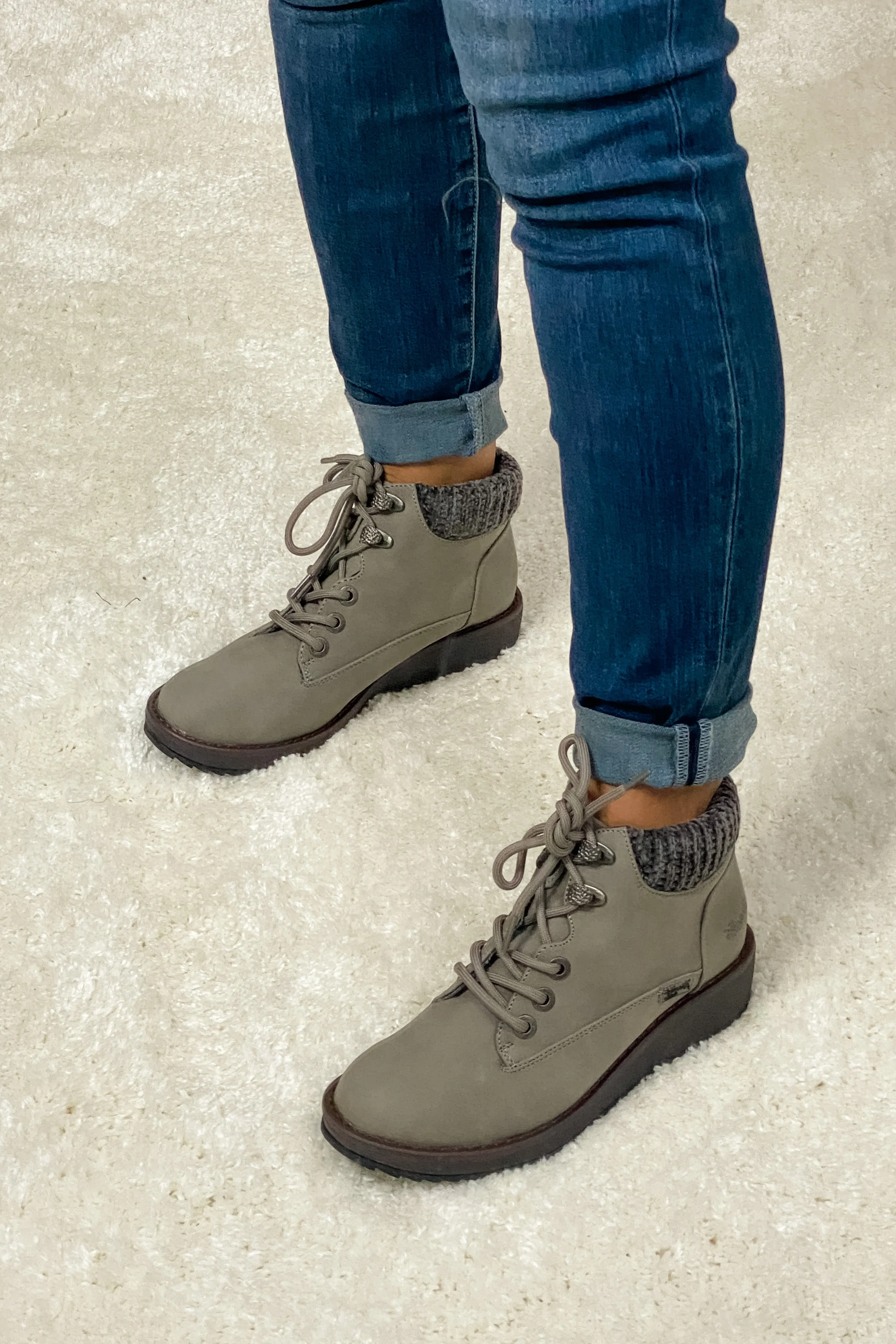 Blowfish Comet Booties : Fog Grey