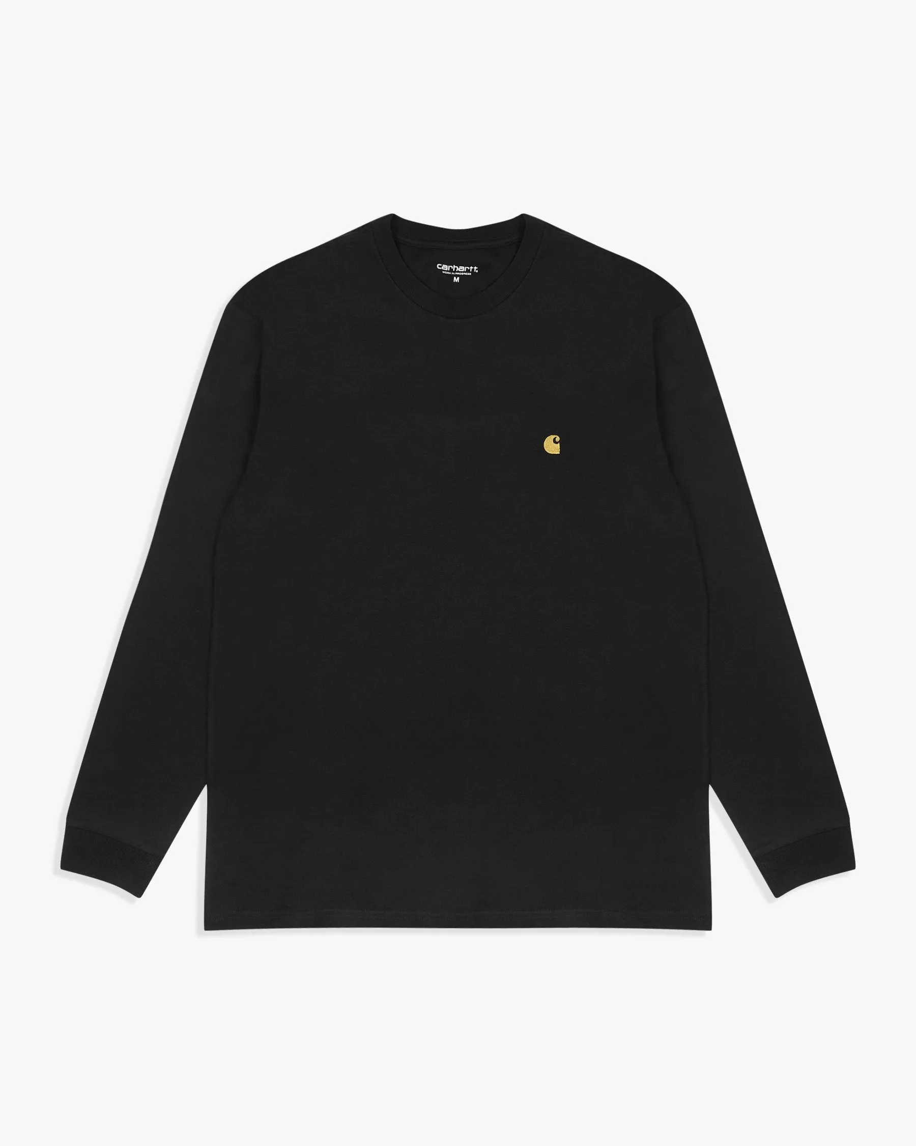 Carhartt WIP L/S Chase Tee - Black / Gold