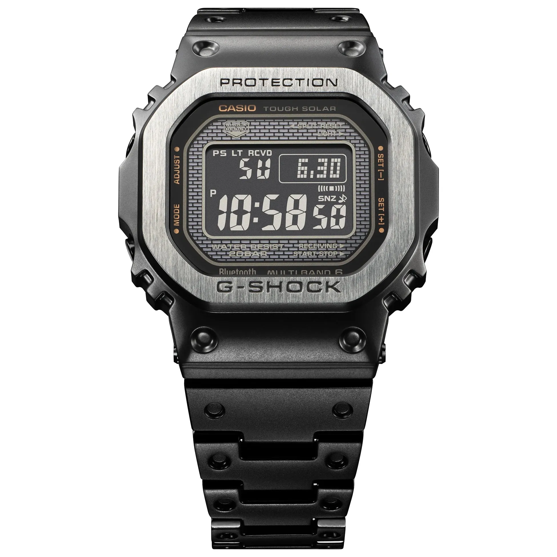 CASIO G-SHOCK Black Steel Full Metal Square GMWB5000MB-1 Watch - Optimized Title