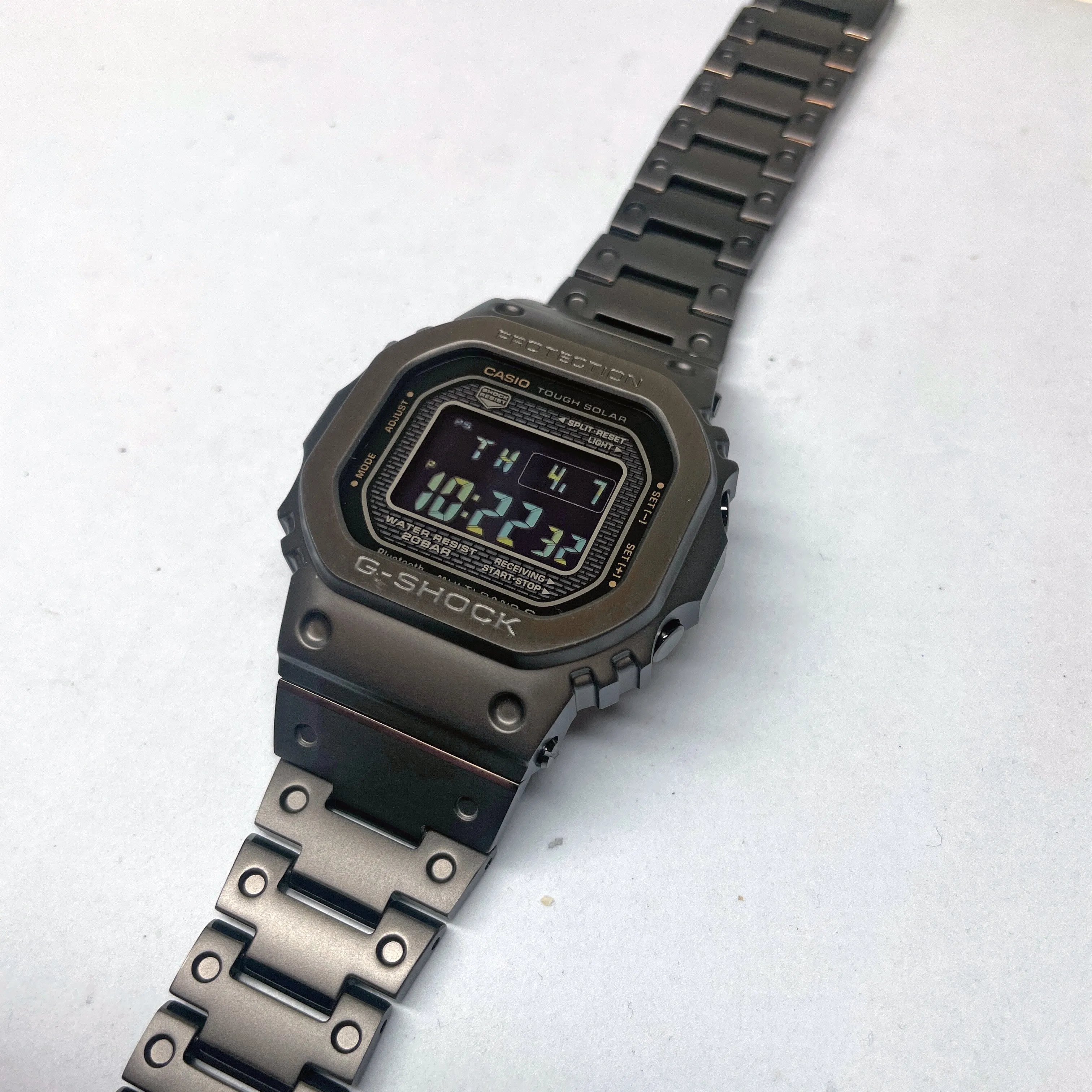 CASIO G-SHOCK Black Steel Full Metal Square GMWB5000MB-1 Watch - Optimized Title