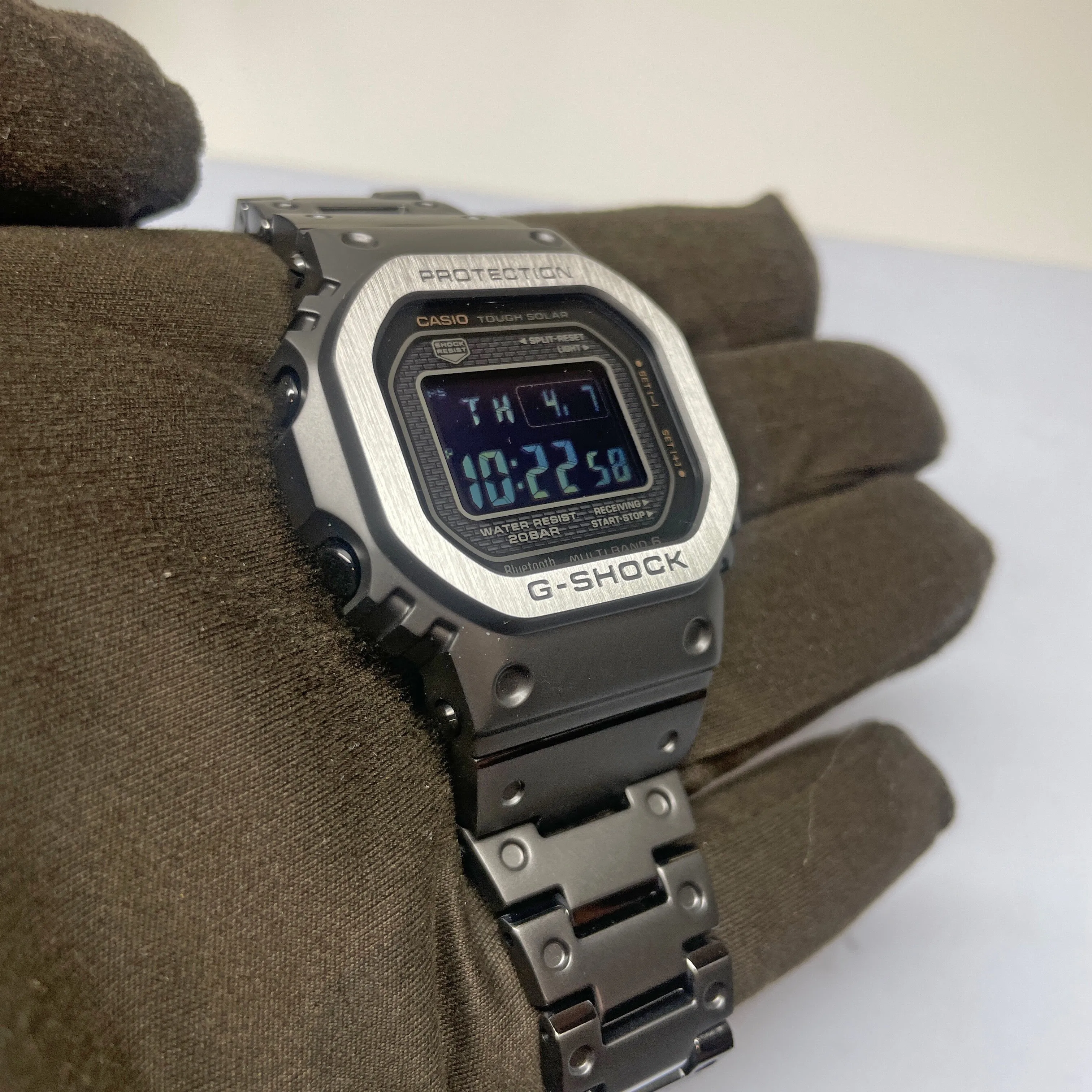 CASIO G-SHOCK Black Steel Full Metal Square GMWB5000MB-1 Watch - Optimized Title