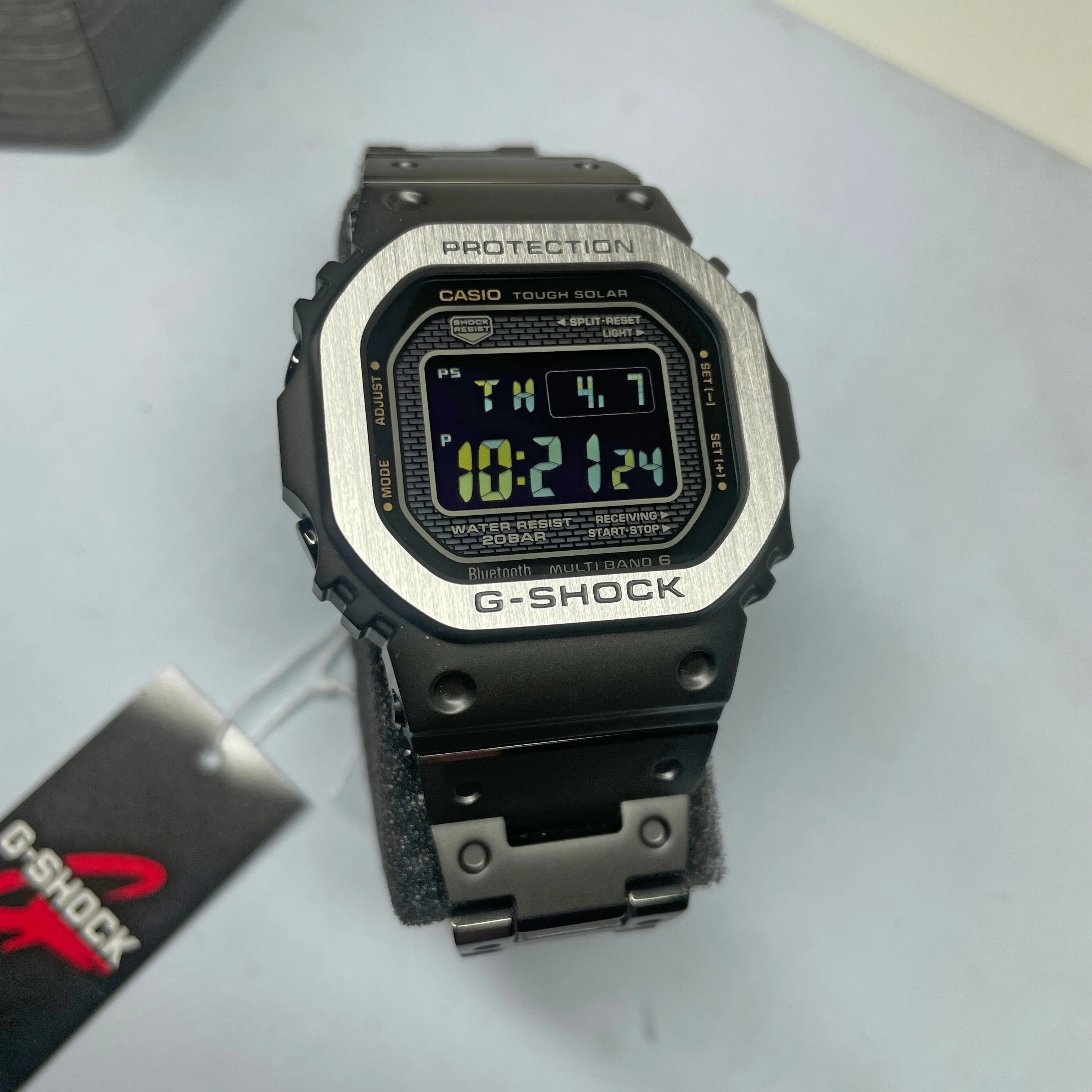 CASIO G-SHOCK Black Steel Full Metal Square GMWB5000MB-1 Watch - Optimized Title