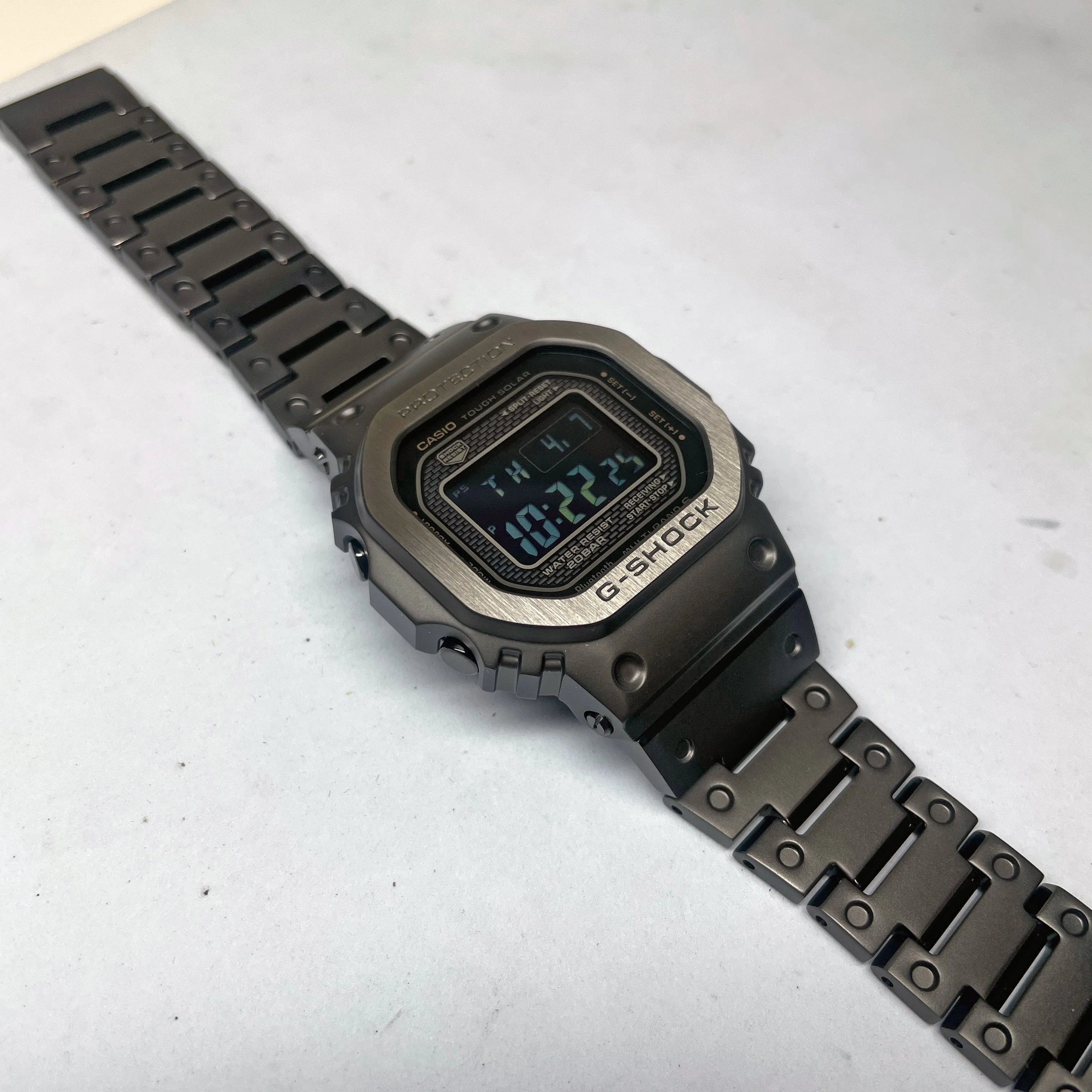 CASIO G-SHOCK Black Steel Full Metal Square GMWB5000MB-1 Watch - Optimized Title