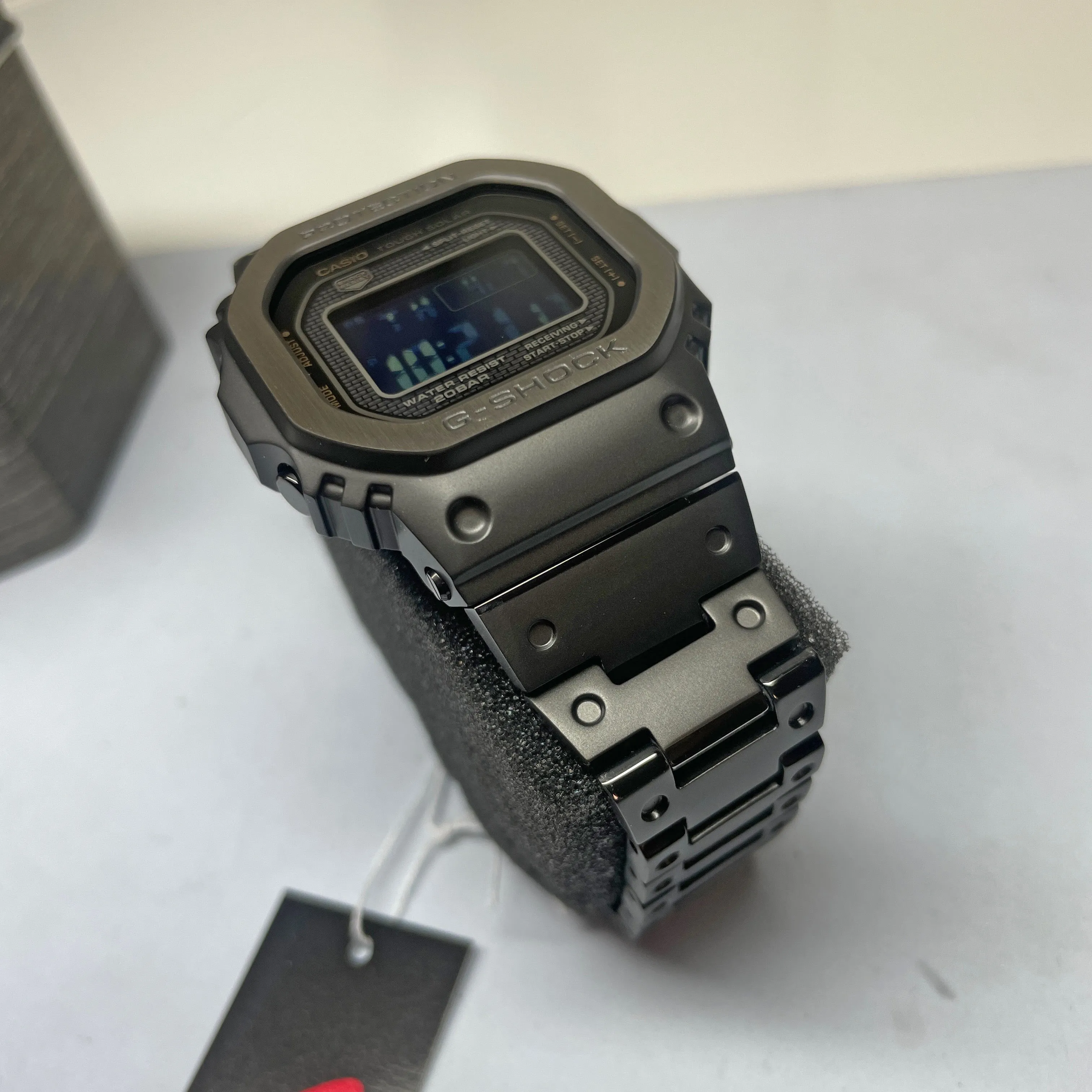 CASIO G-SHOCK Black Steel Full Metal Square GMWB5000MB-1 Watch - Optimized Title