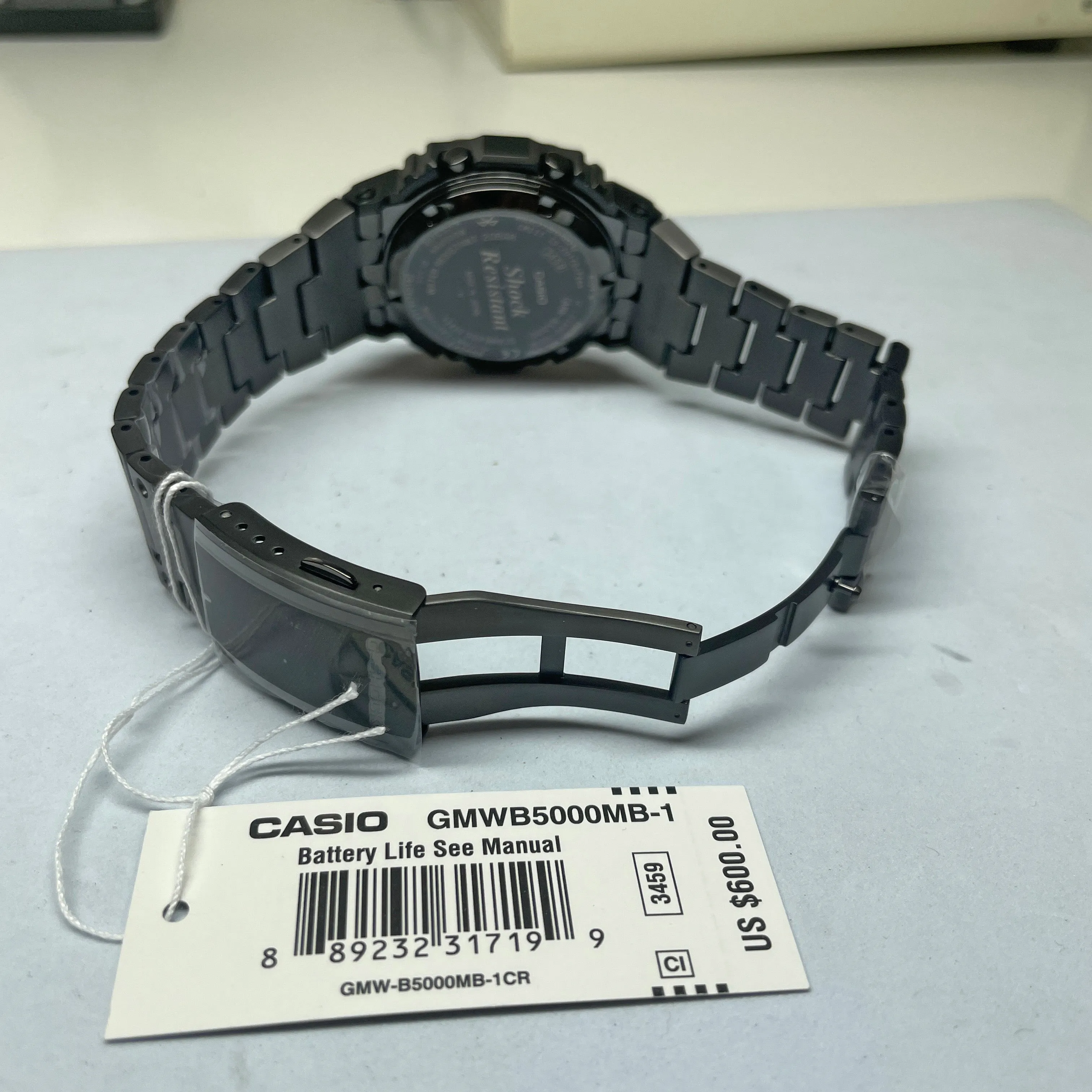 CASIO G-SHOCK Black Steel Full Metal Square GMWB5000MB-1 Watch - Optimized Title