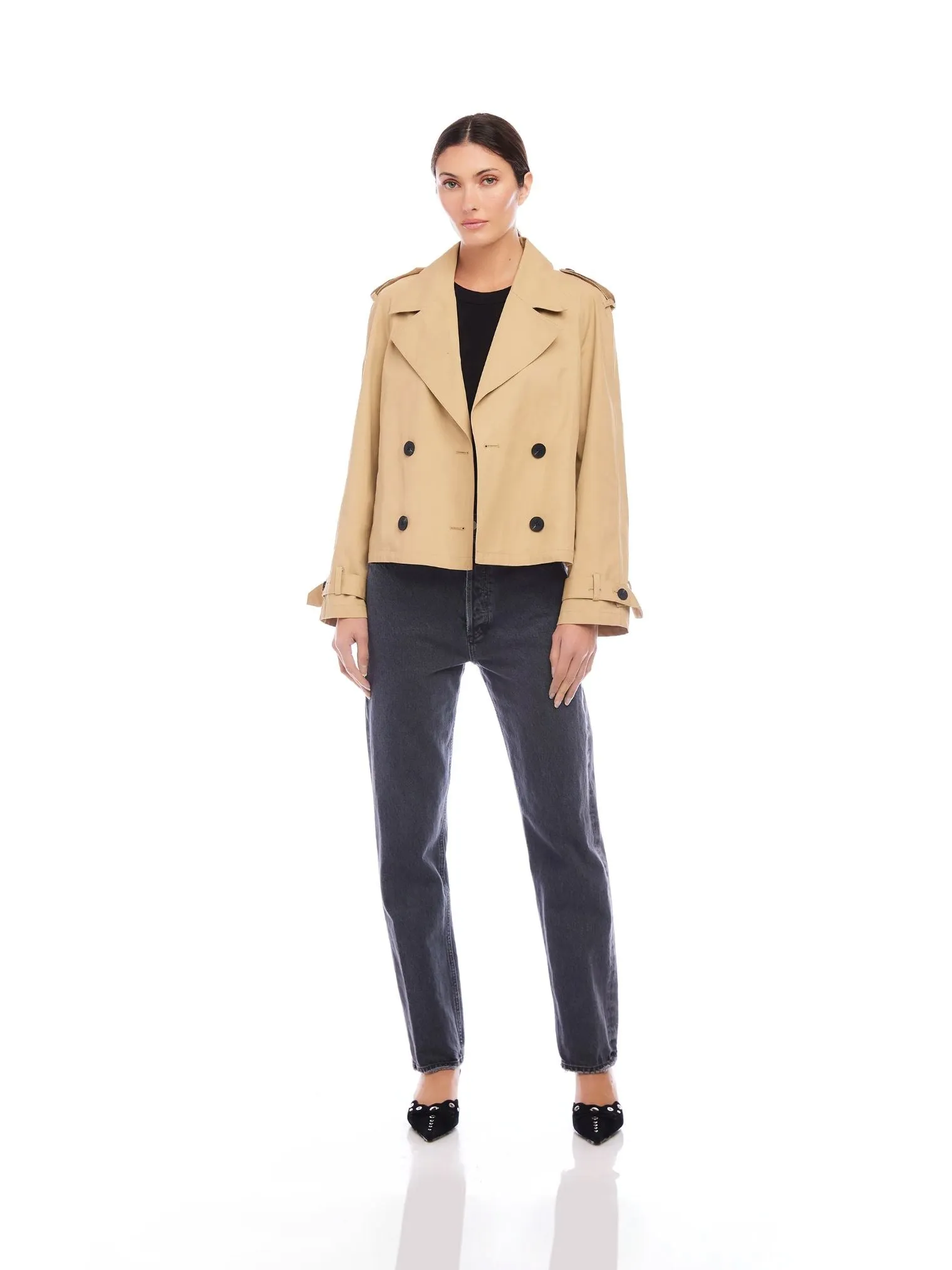 Chelsea Cropped Trench Jacket