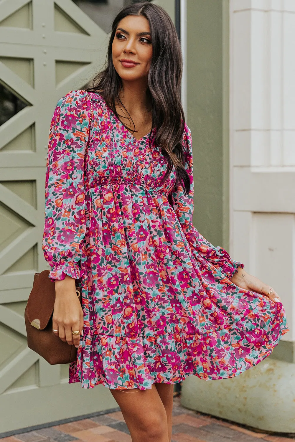 Chic Floral Dress: Perfect for Summer Beach Weddings and Parties!