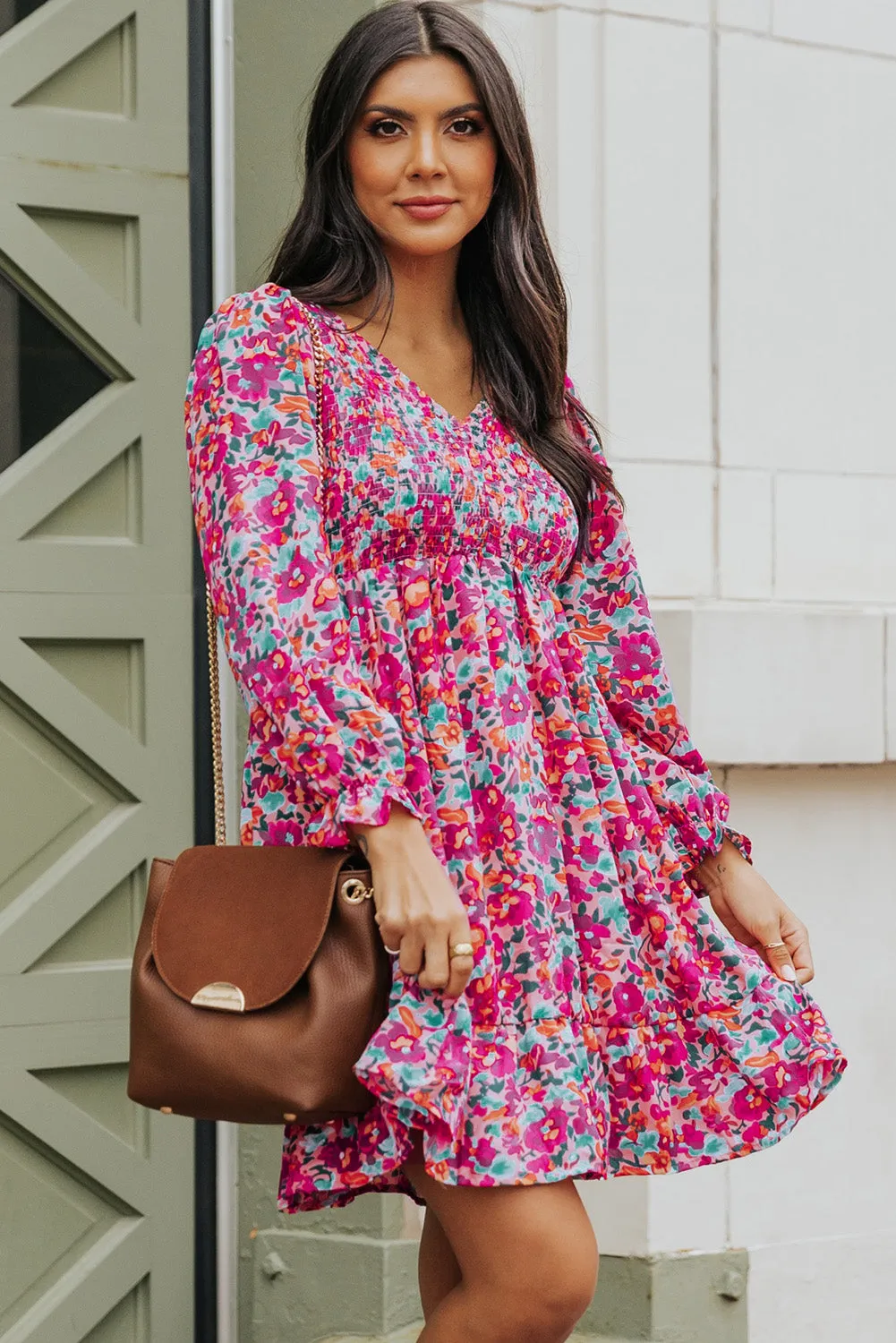 Chic Floral Dress: Perfect for Summer Beach Weddings and Parties!