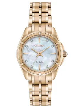 Citizen Womens Signature Prezia Diamond Watch - MOP Dial - Rose Gold-Tone