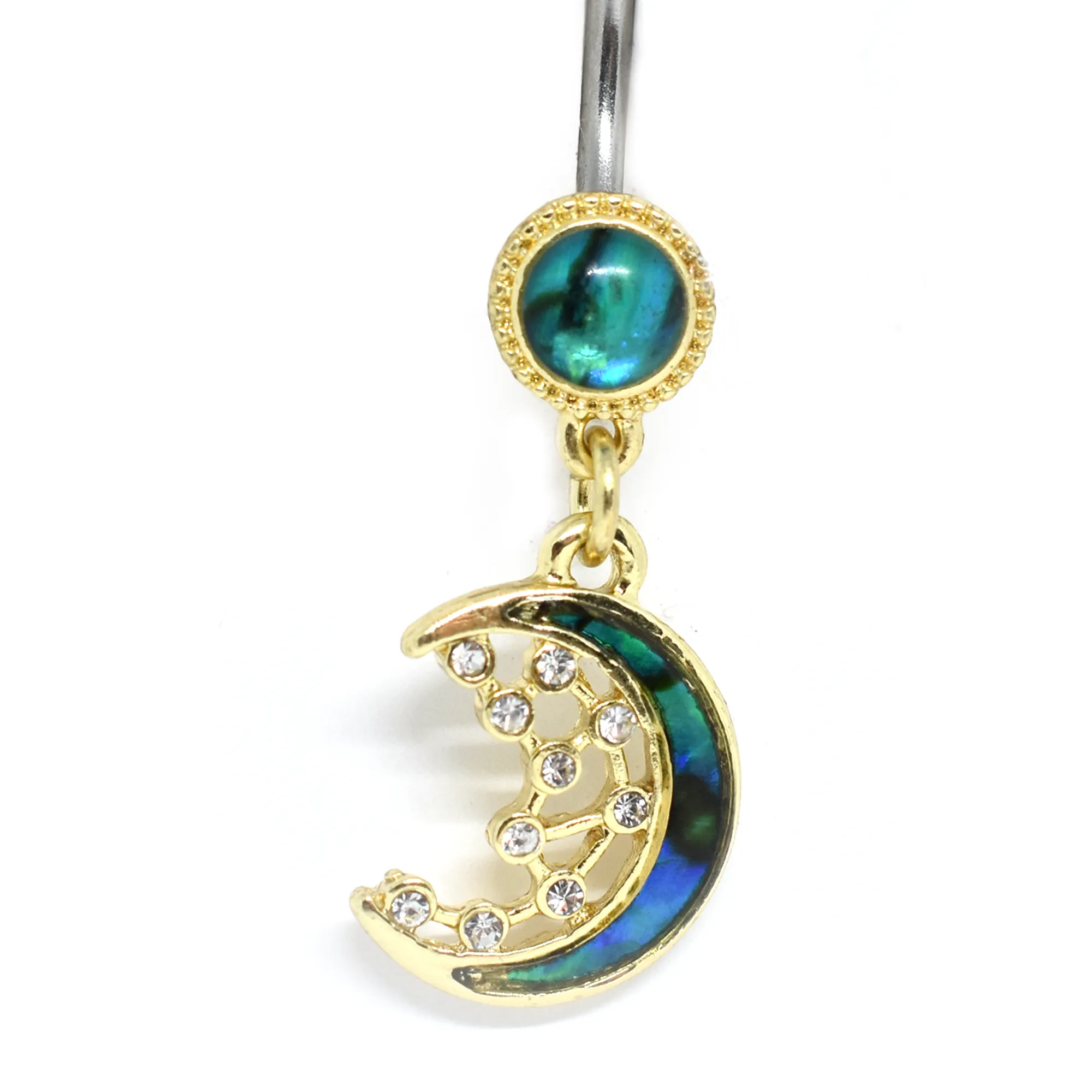 Constellation Moon Belly Ring