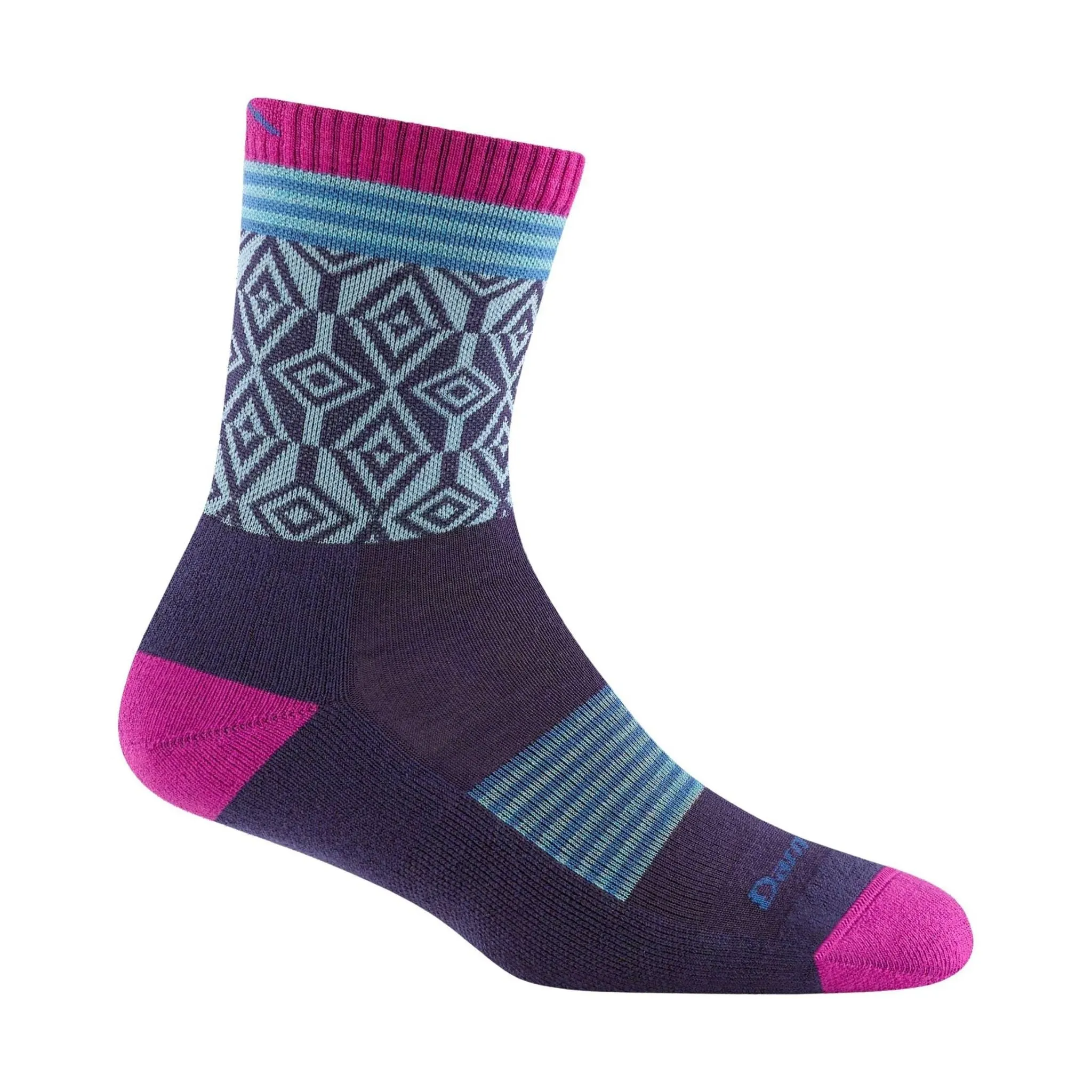 Darn Tough Vermont Women's Sobo Micro Crew Lightweight Hiking Sock - Blackberry