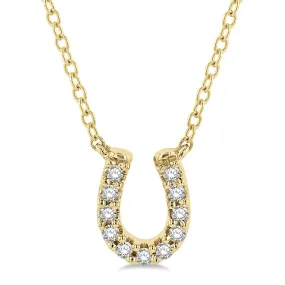 Diamond Horse Shoe Necklace