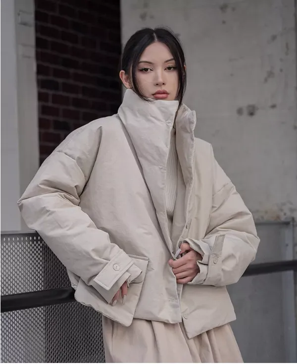 Eatan Puff Jacket - Sand