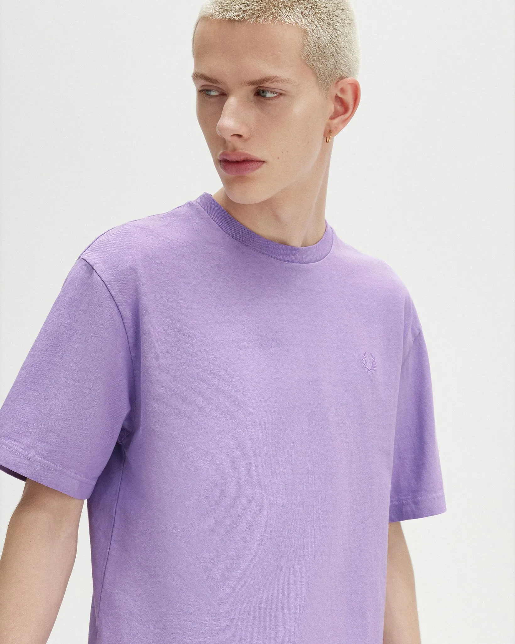 Fred Perry Garment Dyed Tee - Ultra Violet