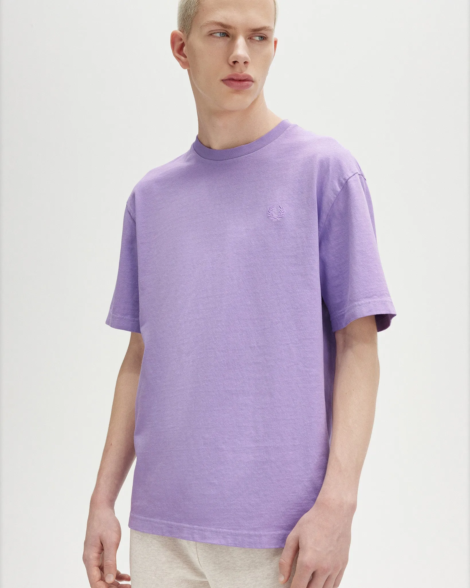 Fred Perry Garment Dyed Tee - Ultra Violet