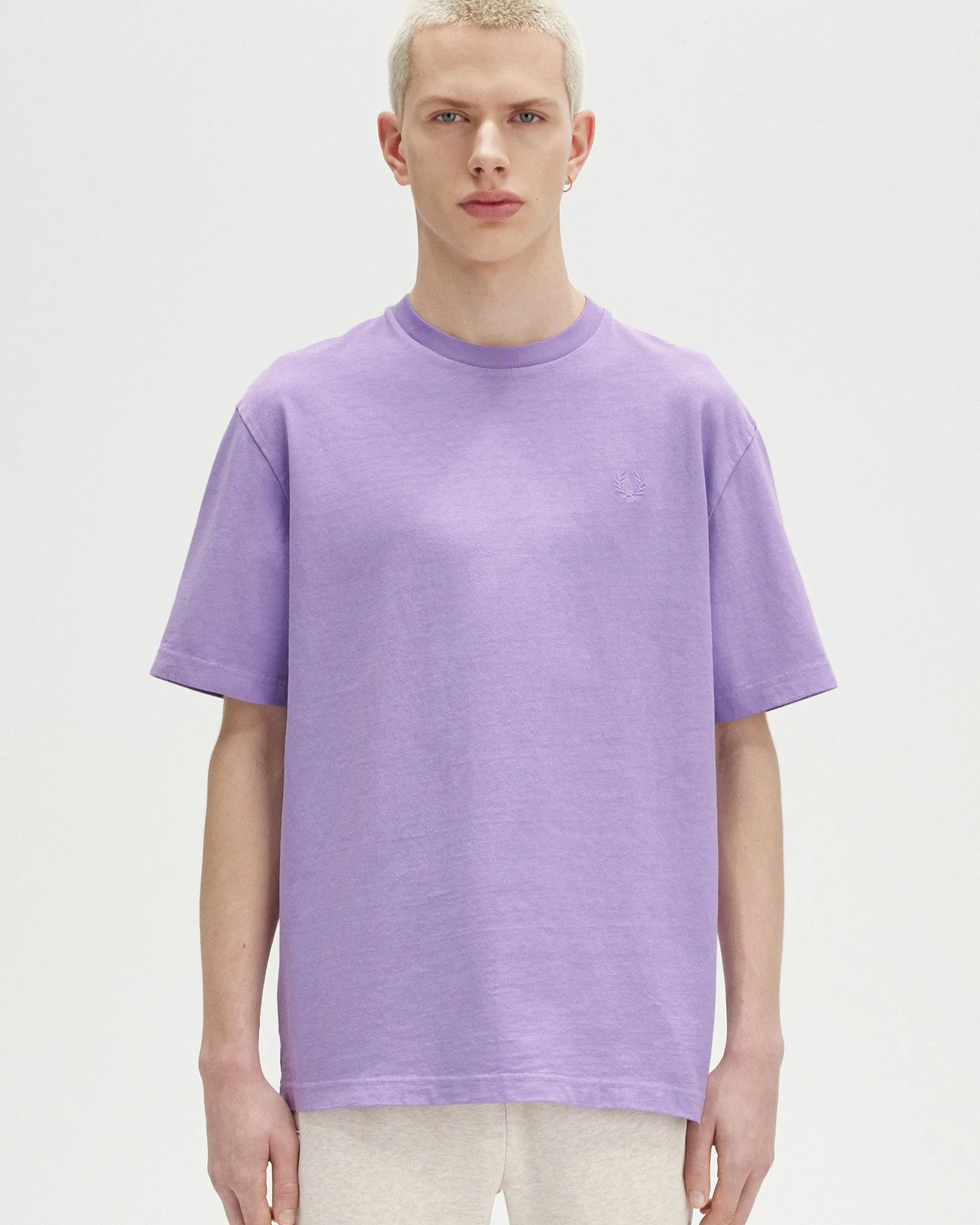 Fred Perry Garment Dyed Tee - Ultra Violet