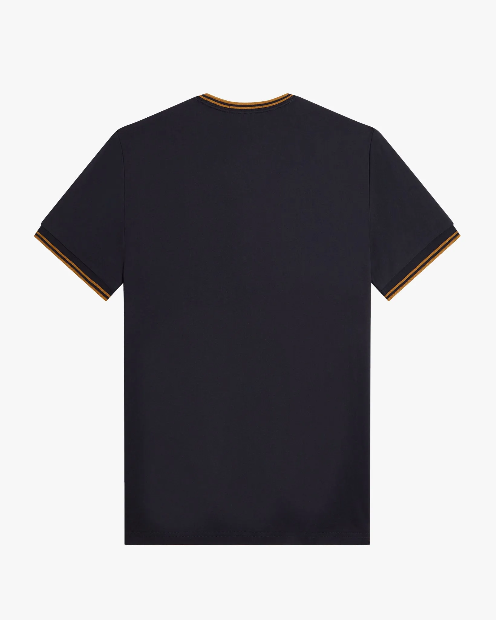 Fred Perry Twin Tipped T Shirt - Navy / Dark Caramel