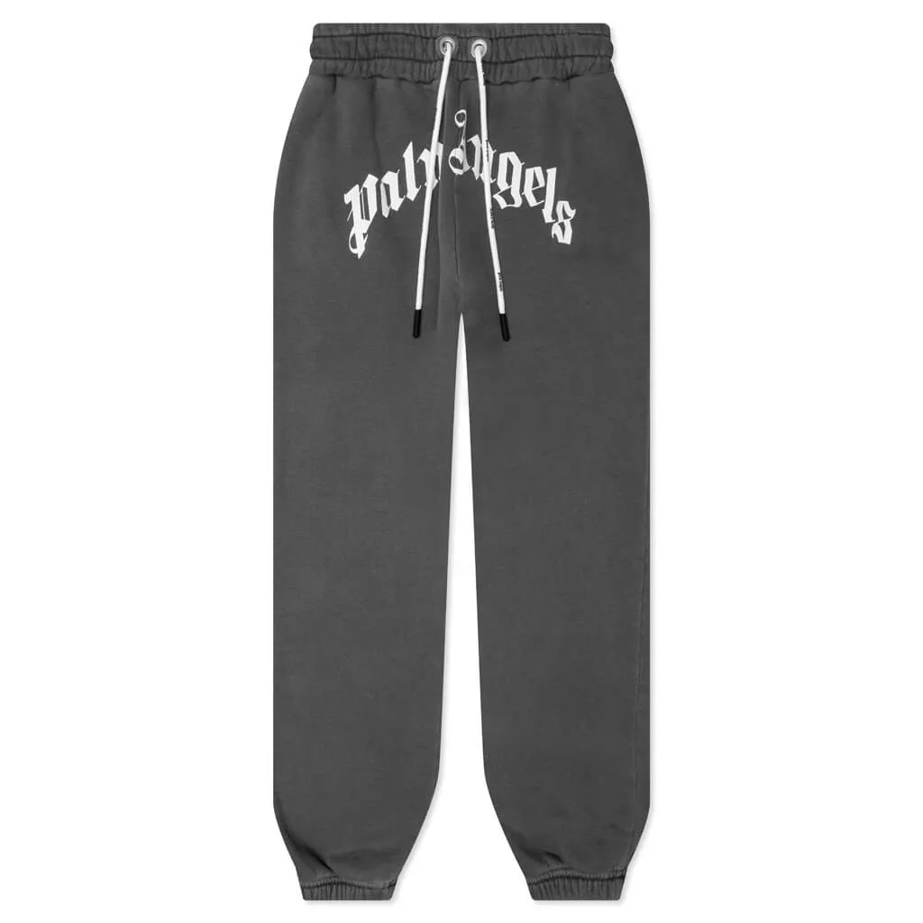 GD Curved Logo Sweatpants - Black/White