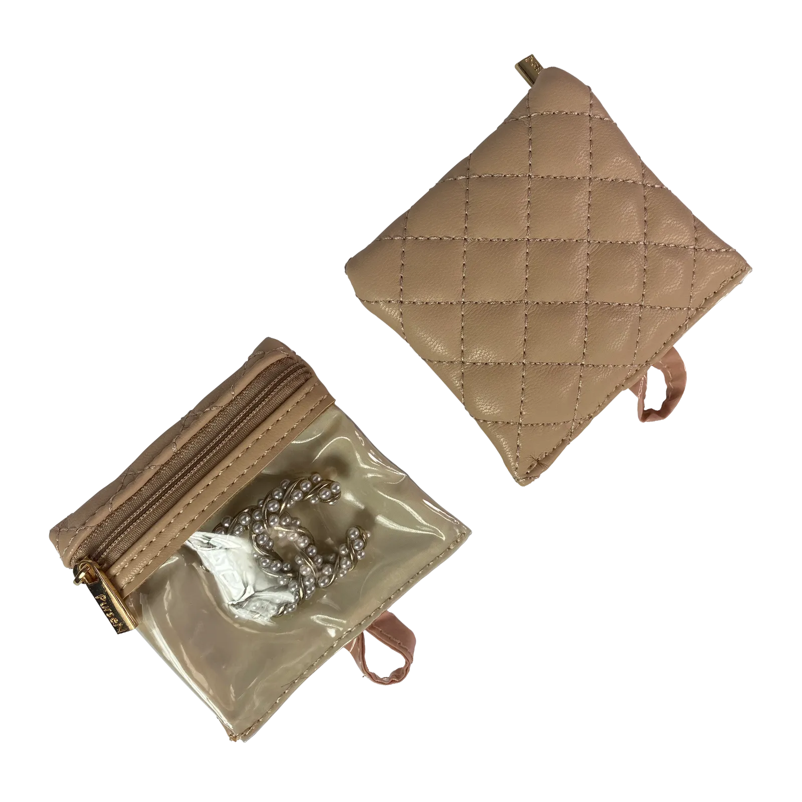 Getaway Jewelry Case - Nude Quilted