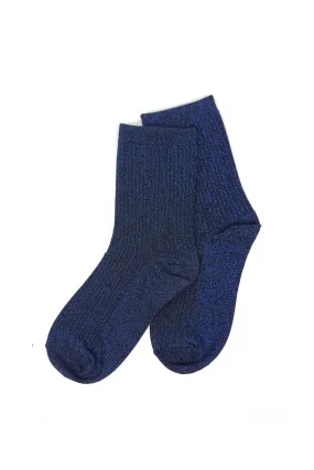 GLITTERATI SOCK-BLUE