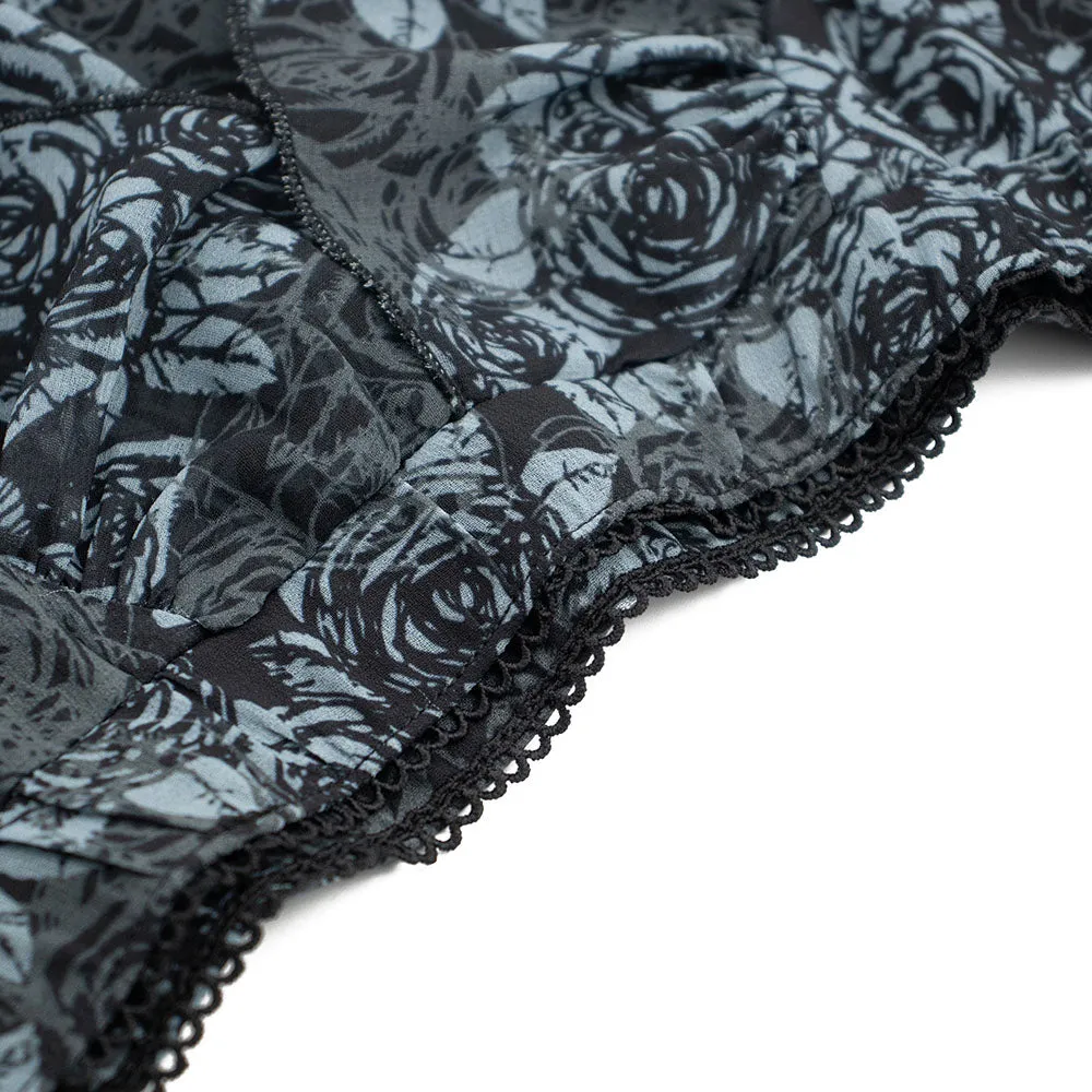 Grateful Dead | Skirt | Ruffle Roses in Black