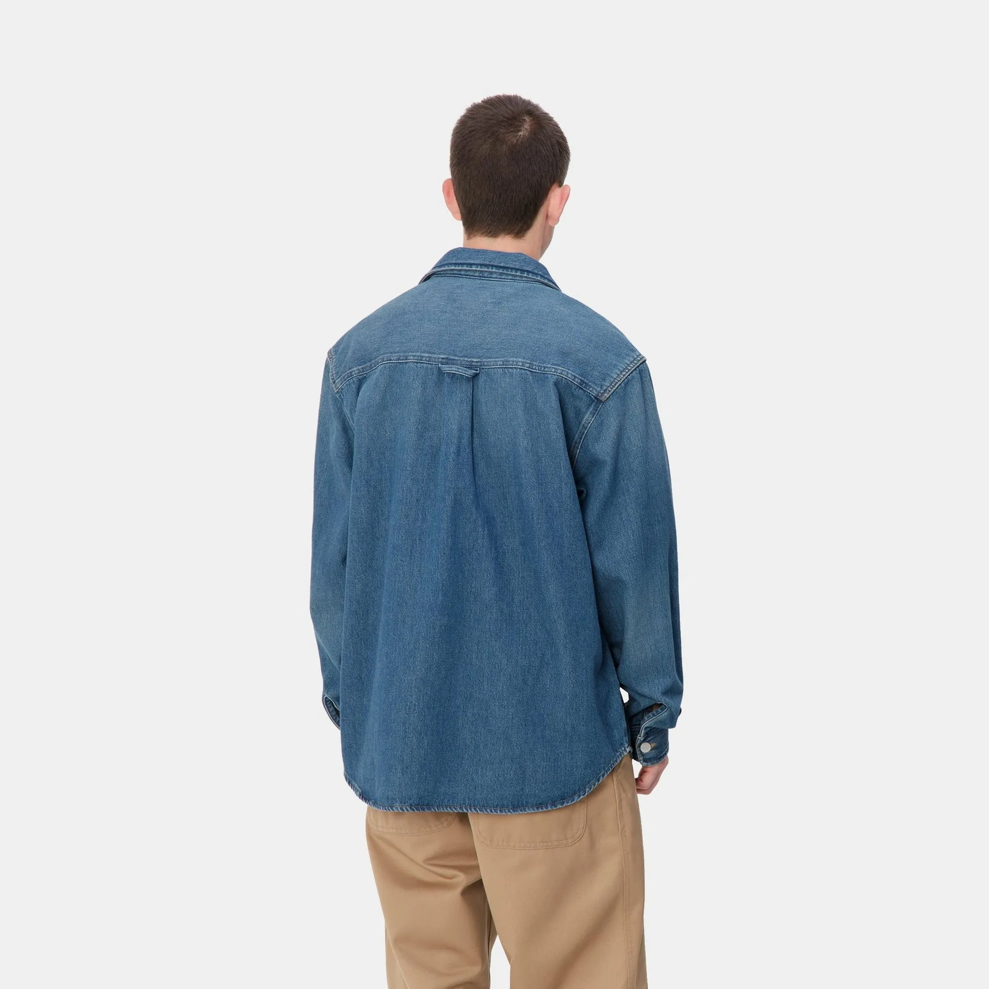 Harvey Shirt Jacket | Blue (dark used wash)