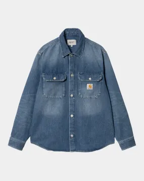 Harvey Shirt Jacket | Blue (dark used wash)