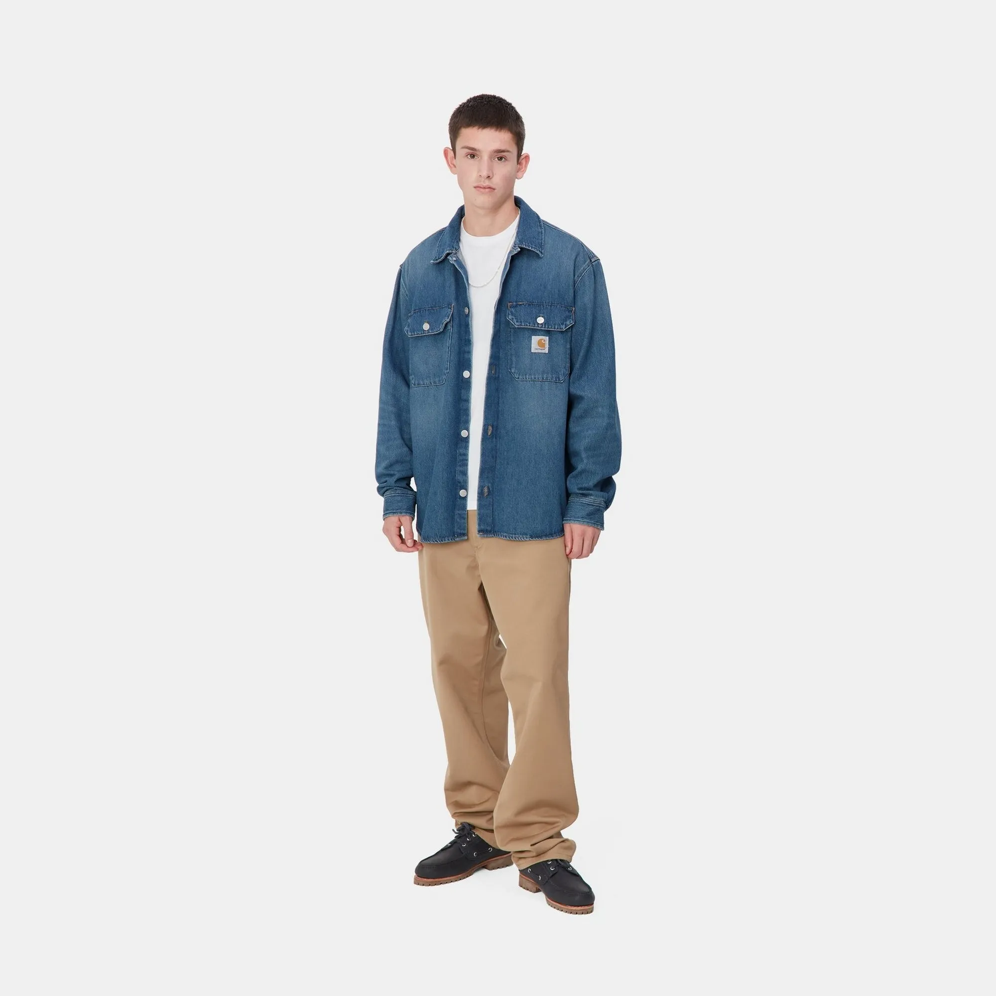 Harvey Shirt Jacket | Blue (dark used wash)