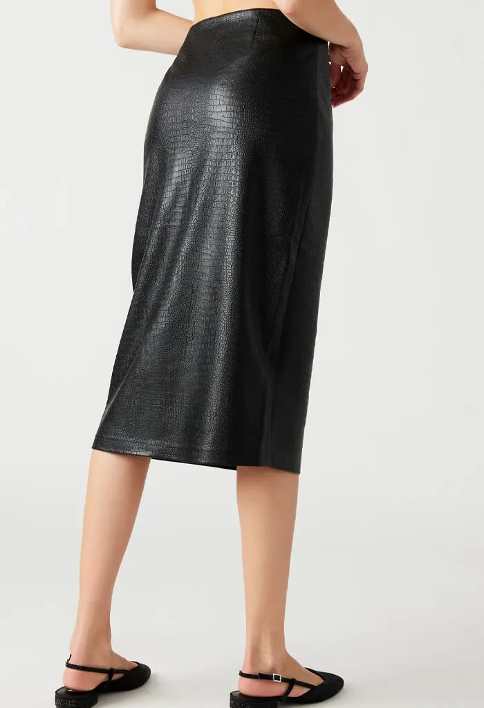 Hayes Midi Skirt-Dark Espresso