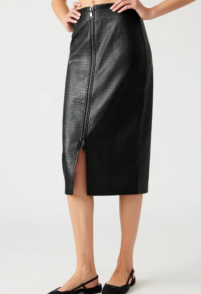 Hayes Midi Skirt-Dark Espresso