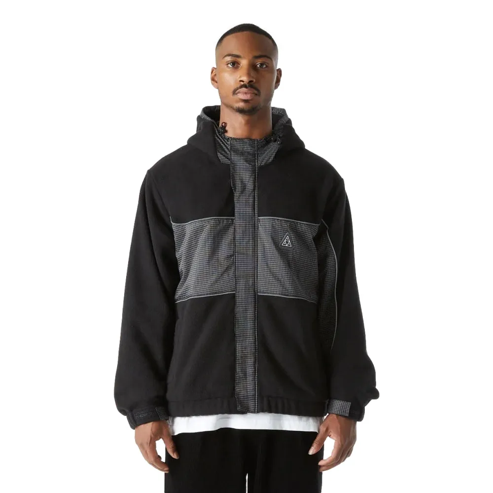 HUF NAULS POLAR FLEECE JACKET-BLACK