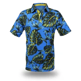 Jungle Blue Butter - OGA Men's Polo - Blues and Butter