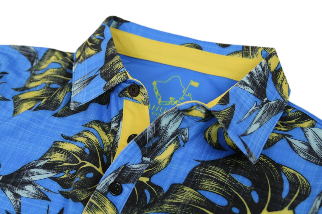 Jungle Blue Butter - OGA Men's Polo - Blues and Butter