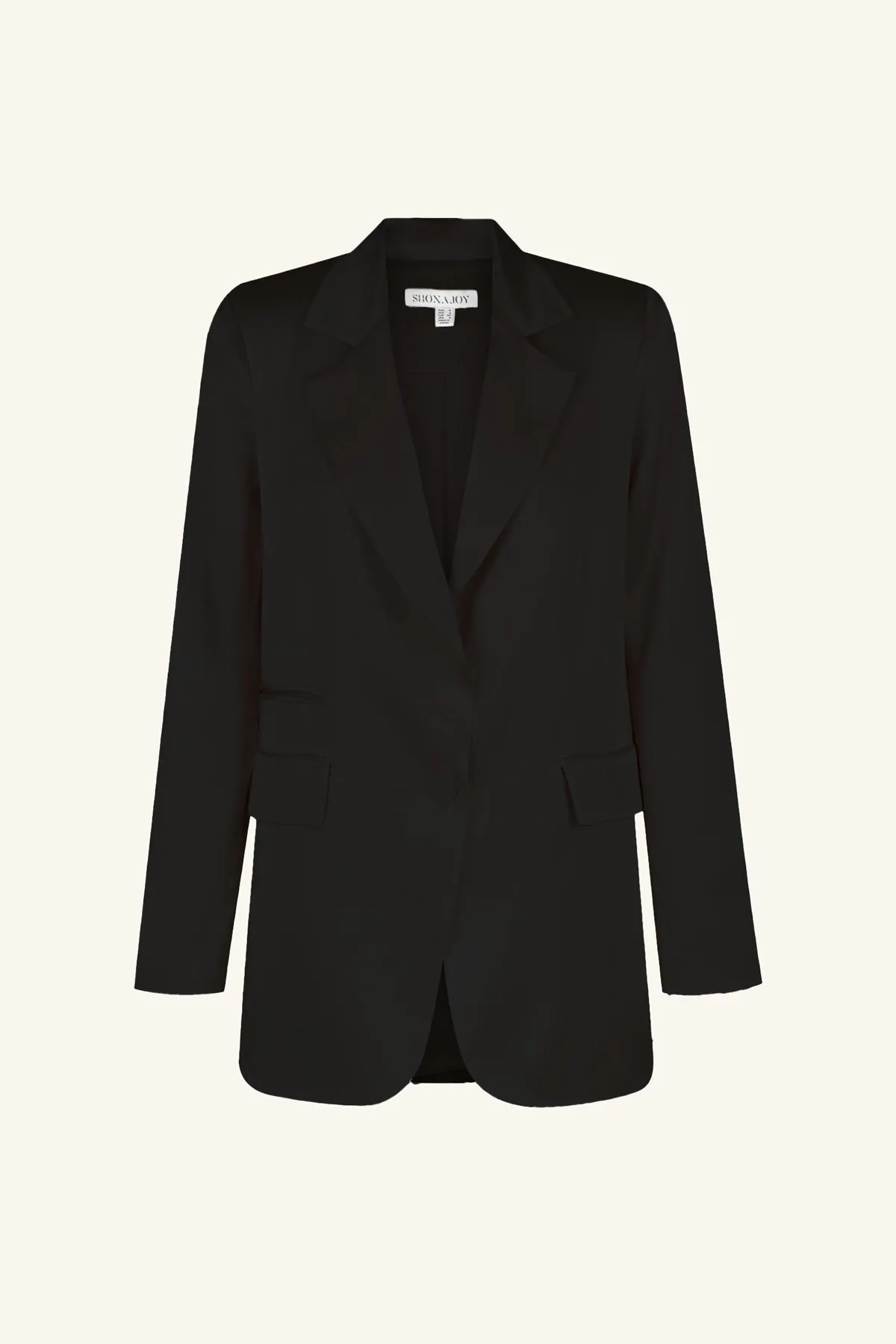 LA LUNE SINGLE BREASTED BLAZER - BLACK