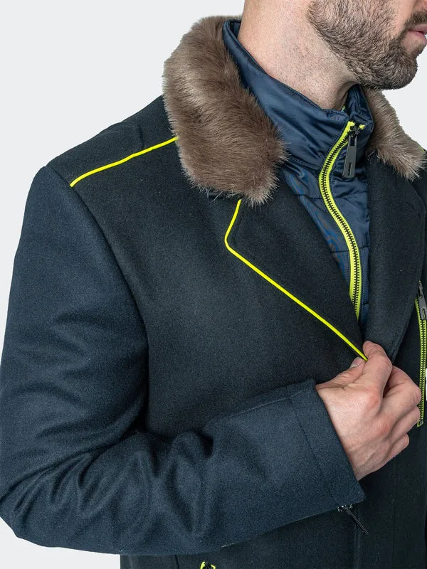 Maceoo Jacket | Peacoat CaptainVolt Black