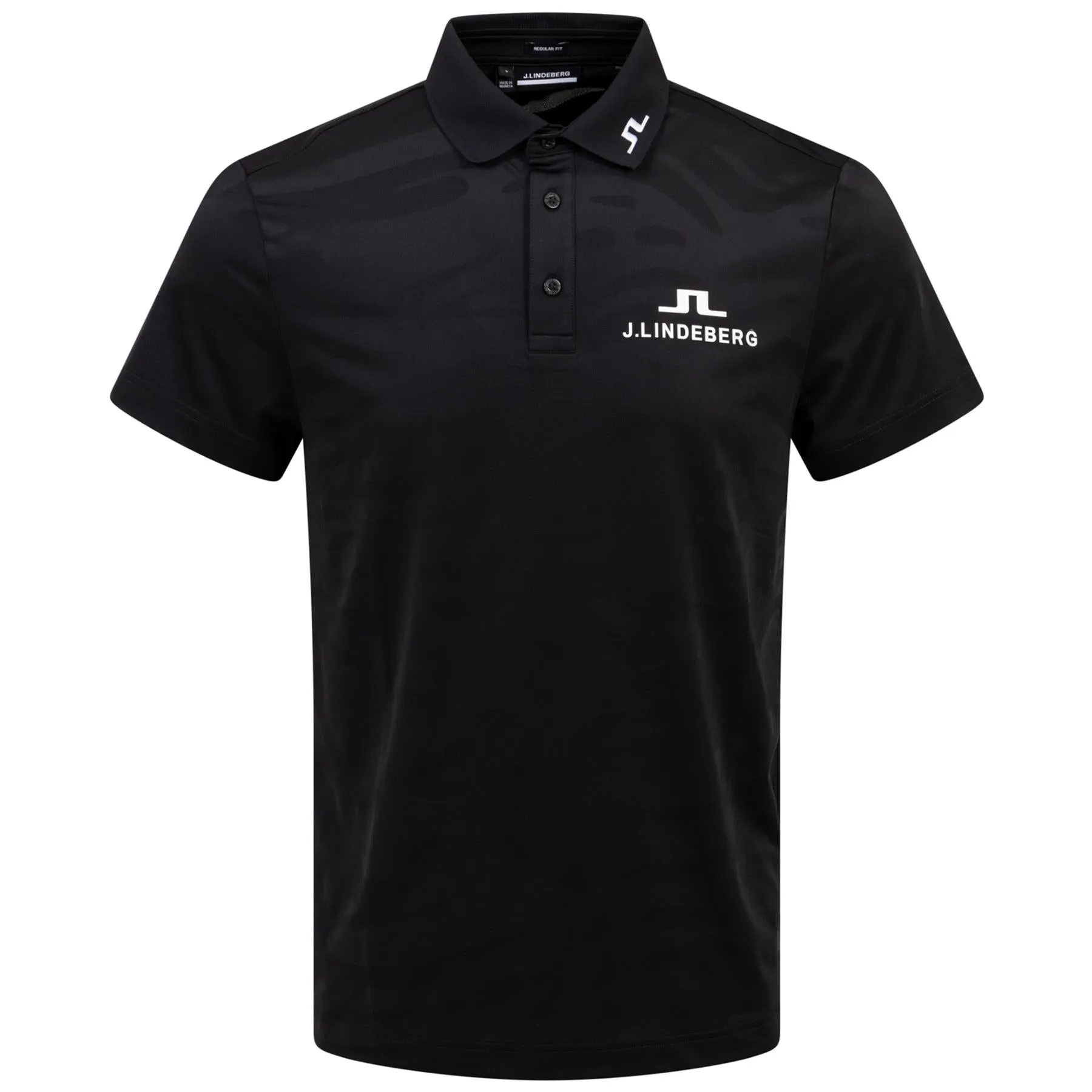 Mat Regular Fit Jacquard Tour Polo Black - SS24