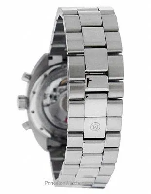 Movado Mens Datron Automatic Chronograph - Silver and Black - Stainless Bracelet