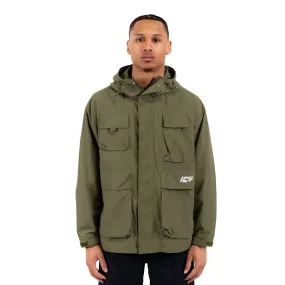 Multi-Pocket Nylon Utility Windbreaker